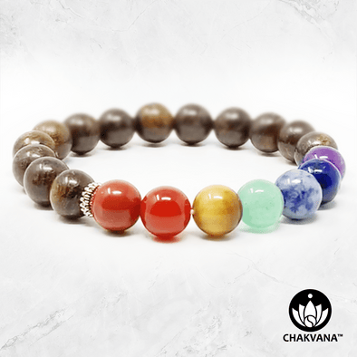 7 Chakras & Bronzite - 8mm Gemstone Bead Bracelet – Chakvana.com