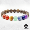 7 Chakras & Bronzite - 8mm Gemstone Bead Bracelet – Chakvana.com