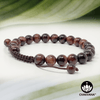 Red Tiger's Eye - 8mm Adjustable Macrame Gemstone Bead Bracelet – Chakvana.com