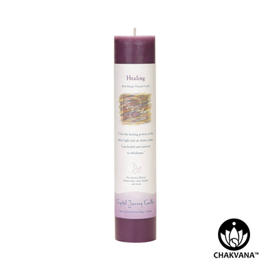 Crystal Journey Candles Herbal Magic Pillar "Healing"